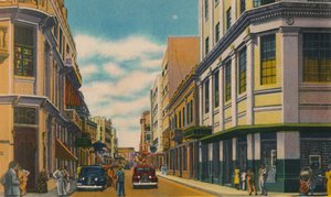 Geschäftsstraße, Barranquilla, ca. 1940er Jahre
