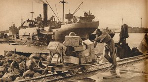 Geschäftiges Treiben in Bengasi, 1943 von Unbekannt