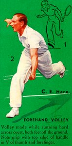 C. E. Hare - Vorhand-Volley, um 1935