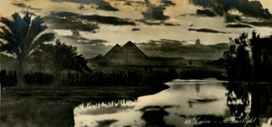 Kairo - In der Dämmerung, ca. 1918-1939 von Unbekannt