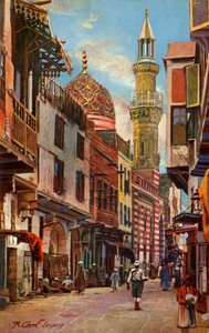 Kairo: Boulac-Straße und Moschee von Aboul-Ela, ca. 1918-1939