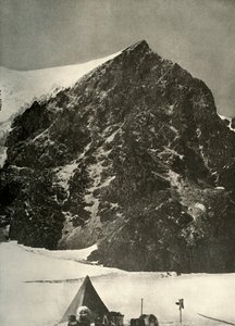 Lager am 17. Dezember am Ferrar-Gletscher unterhalb des Sentinel Rock, 1908, 1909 von Unbekannt