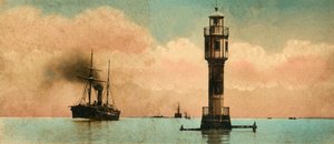 Suezkanal. Die bitteren Seen - Der nördliche Leuchtturm, ca. 1918-ca. 1939