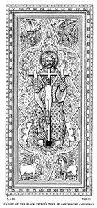 Baldachin des Grabes des Schwarzen Prinzen in der Kathedrale von Canterbury
