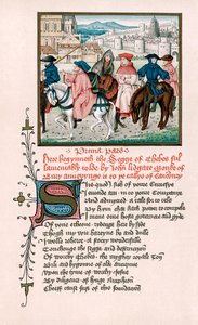 Canterbury-Pilger, um 1420, 19. Jahrhundert von Unbekannt