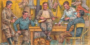 Captain Scotts Team am Kap Evans in den Männerquartieren, Mittwintertag, 21. Juni 1911 von Unbekannt