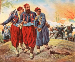 Gefangene Türken bei Wörth, 6. August 1870, 1936