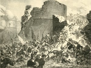 Eroberung von Calais durch die Franzosen unter dem Herzog von Guise, 1558, 1890