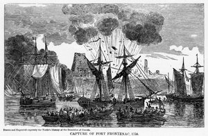 Eroberung von Fort Frontenac, 1758, 1877 von Unbekannt