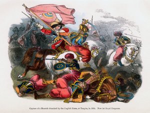 Eroberung einer maurischen Standarte durch die englische Kavallerie in Tanger, 1664 von Unbekannt