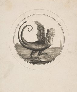 Karikatur, die Marie Antoinette als Drachen zeigt, 18. Jahrhundert von Unbekannt