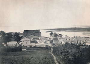 Carlingford - Ruinen von Carlingford Castle, 1895