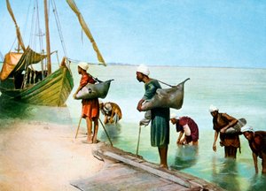 Wasser tragen, Luxor, Ägypten, 20. Jahrhundert