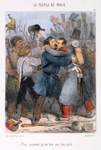 Karikatur zur Pariser Kommune, 1870er Jahre