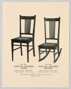 Katalogillustration, Entwürfe für Stühle, 1904–05 von Unbekannt