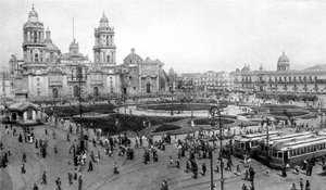 Kathedrale und Nationalpalast, Mexiko-Stadt, Mexiko, 1926 von Unbekannt