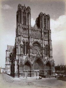 Kathedrale Notre-Dame, Reims, Frankreich, späte 19. oder frühes 20. Jahrhundert