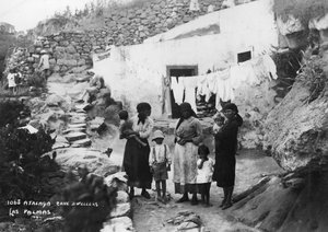Höhlenbewohner, Atalaya, Las Palmas, Gran Canaria, Kanarische Inseln, ca. 1920er-1930er von Unbekannt