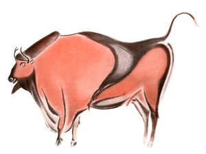 Höhlenmalerei eines Bisons aus der Höhle von Altamira, Spanien von Unbekannt