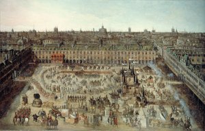 Feier des Ehevertrags zwischen Ludwig XIII. und Anna von Österreich von Unbekannt