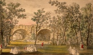 Zentraler Fußweg, Vauxhall Gardens, London von Unbekannt