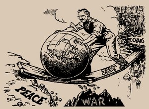 Chamberlain rollt die Welt in Richtung Frieden, 1938