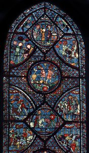 Karl der Große Fenster, Kathedrale von Chartres, Frankreich, um 1225 von Unbekannt