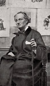 Charles Baudelaire, französischer Dichter und Kunstkritiker, 1857