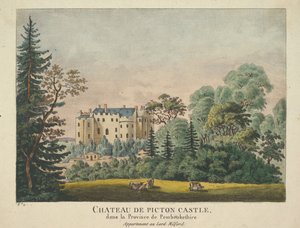 Schloss Picton Castle, 1735-43 von Unbekannt