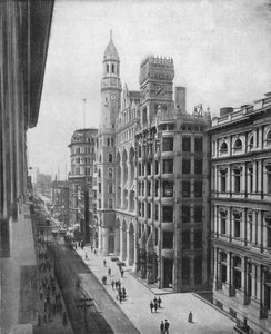 Chestnut Street, Philadelphia, USA, um 1900