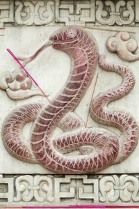 Chinesisches astrologisches Zeichen. Weißer Wolkentempel, Peking, China von Unbekannt