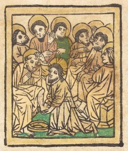 Christus wäscht den Aposteln die Füße