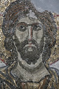 Christus-Mosaik in der Golgatha-Kapelle der Grabeskirche, Jerusalem, Israel