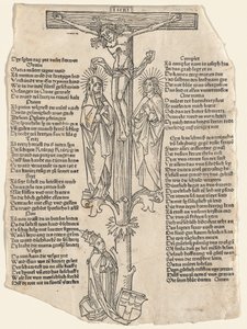 Christus am Kreuz mit Papst Pius II