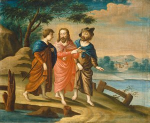 Christus auf dem Weg nach Emmaus