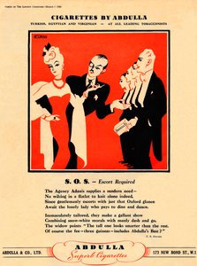 Zigaretten von Abdulla - S.O.S. - Eskorte erforderlich, 1939