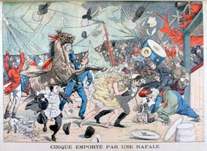 Zirkuszelt weggeweht, Saint Etienne, Frankreich, 1903 von Unbekannt