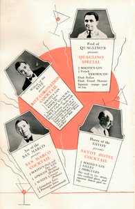 Cocktailrezepte, um 1935
