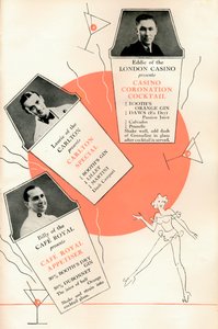 Cocktailrezepte, ca. 1935
