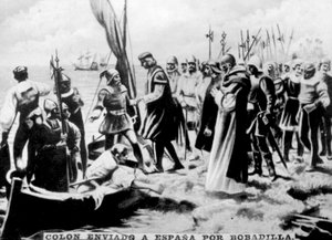 Kolumbus nach Spanien geschickt