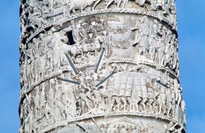 Säule des Marcus Aurelius, Detail, Piazza Colonna, Rom