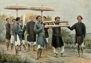 Der Verurteilte auf dem Weg zur Bestrafung, 1900 von Unbekannt