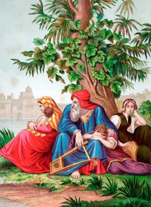 Beständigkeit der Juden in der Gefangenschaft in Babylon, 6. Jahrhundert v. Chr., ca. 1860 von Unbekannt