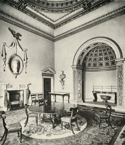 Kontrastierte Innenräume: Palladianisch - Das Esszimmer, Holkham, Norfolk, von William Kent, mit Regency