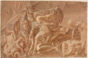 Kopie nach Primaticcios Juno erwacht aus dem Schlaf, nach 1535 von Unbekannt