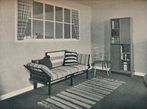 Ecke des Wohnzimmers, entworfen von Prof. Karl Pullich, 1928