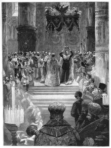Krönung von Zar Nikolaus II., 26. Mai 1896, 1900 von Unbekannt