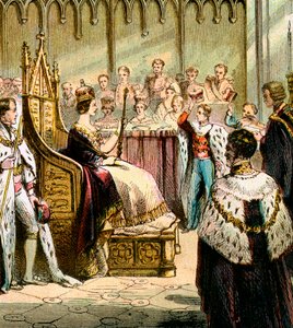 Krönung von Victoria, 1837, um 1850er Jahre von Unbekannt