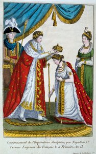 Krönung der Kaiserin Josephine, 2. Dezember 1804, 19. Jahrhundert von Unbekannt