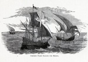 Cortezs Flotte segelt nach Mexiko, 1882